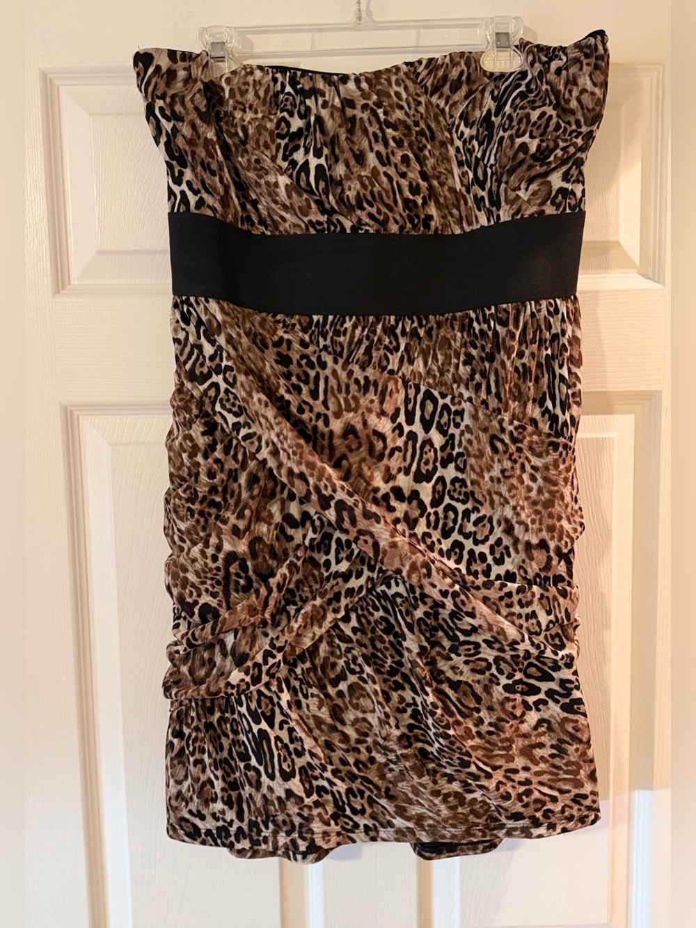NWOT Women’s TORRID Cocktail Animal Print Y2K Glam Bodycon Strapless Dress Sz 16